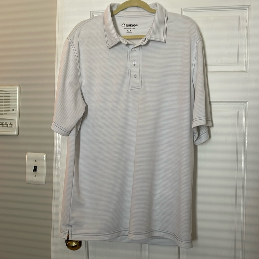 Sunice White Polo Shirt with XStatic Size XL